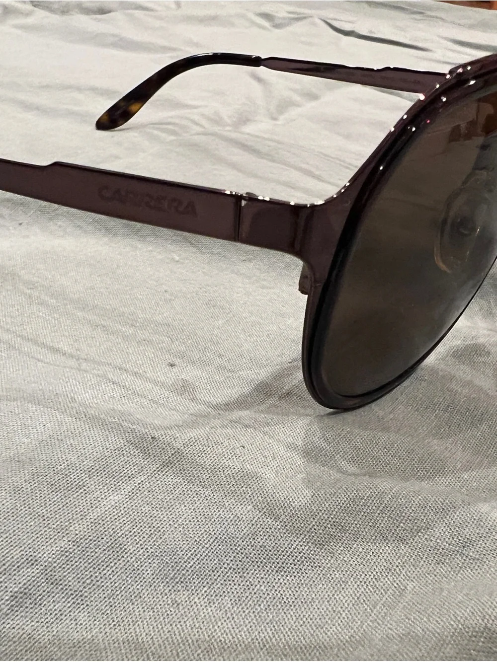 Carrera Men's Aviator Sunglasses - Dark Brown Frame, Brown Lenses
